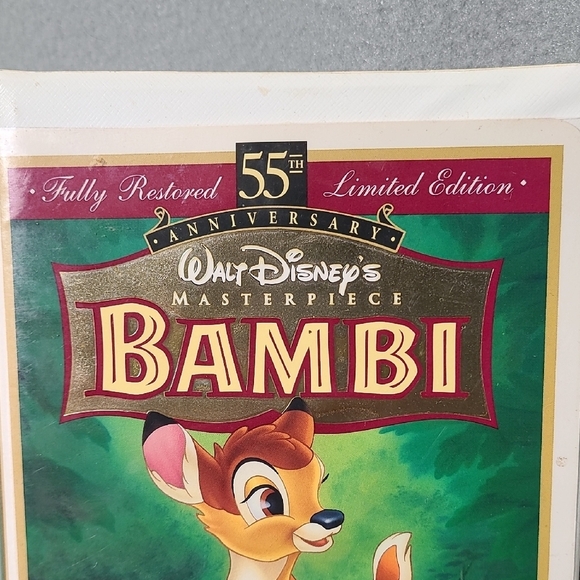 Disney Bambi Limited Edition 55th Anniversary VHS with Cover - Picture 7 of 10